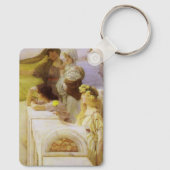 Bij Aphrodite's Cradle by Sir Lawrence Alma Tadema Sleutelhanger (Achterkant)