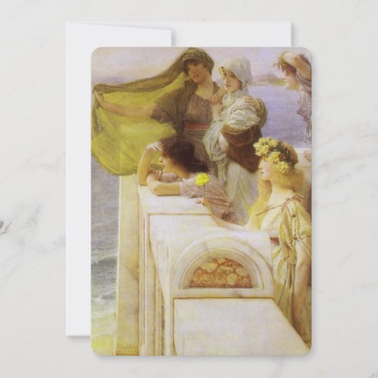 Bij Aphrodite's wieg door Sir Lawrence Alma Tadema (Voorkant)