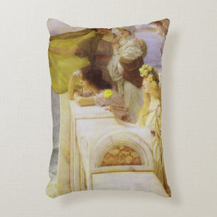 Bij Aphrodite's wieg door Sir Lawrence Alma Tadema Accent Kussen