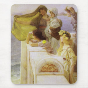 Bij Aphrodite's wieg door Sir Lawrence Alma Tadema Muismat