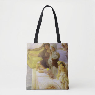 Bij Aphrodite's wieg door Sir Lawrence Alma Tadema Tote Bag