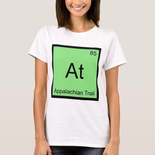 Bij - Appalachian Trail Scheikunde Elementsymbool T-shirt (Voorkant)
