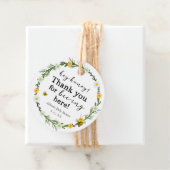 Bij Baby Shower Bedankjes Labels (In situ)