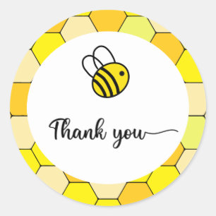 Bij baby shower bedankt Ronde Sticker