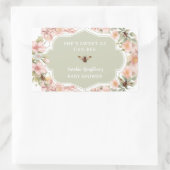 Bij baby shower honing favor label (Tas)