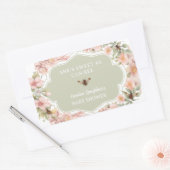 Bij baby shower honing favor label (Envelop)