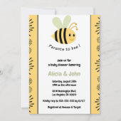Bij baby shower uitnodigingen coed hommel (Voorkant)
