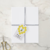 Bij bedankt voor je aanwezigheid cadeaulabel (Met Touw)