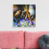 Bij bewust 30 cm x 30 cm, 3,8 cm, enkele canvas me afdruk (Insitu (Woonkamer))