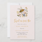 Bij & Bloem Zoete Baby Shower Kaart (Voorkant)