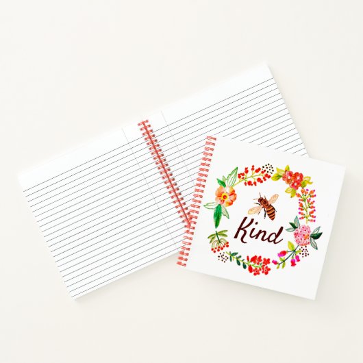 Bij bloemen vriendelijk notitieboek (Binnen)