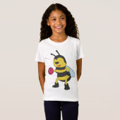 Bij Bowling Bowling bal Sporten T-shirt (Voorkant volledig)