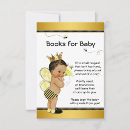 Bij Bring Een Boek Etnische Jongen Baby Shower Ins Kaart