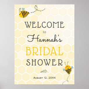 Bij Bruiloft Bridal Shower Welkom Bord Poster