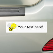 Bij cartoon bumpersticker (Op auto)