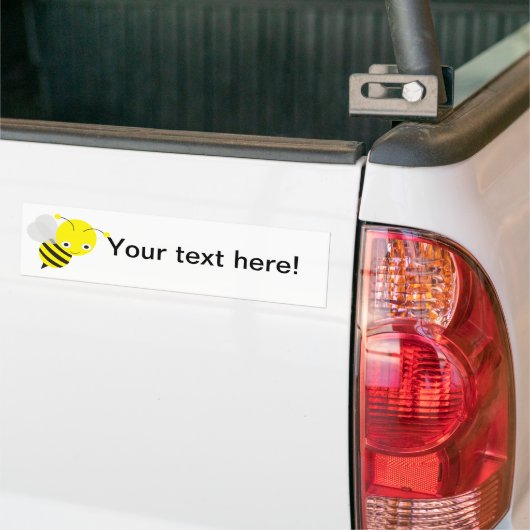 Bij cartoon bumpersticker (Op Truck)