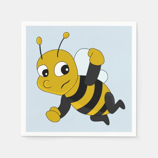Bij cartoon servetten (Voorkant)