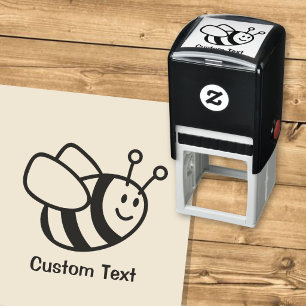 Bij Cartoon Zelfinktende Stempel