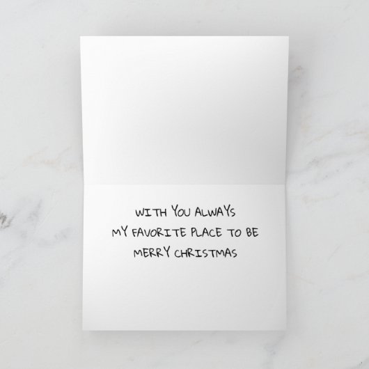 BIJ CHRISTMAS/ELKE DAG AAN DE ZIJDE VAN U KARTJE KAART (Binnen)