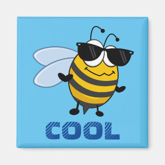 Bij cool | Grappige trendy bij gepersonaliseerd Magneet