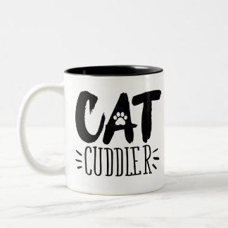 bij Cuddler Happy Cuddler esthetische kat Afbeeldi Tweekleurige Koffiemok