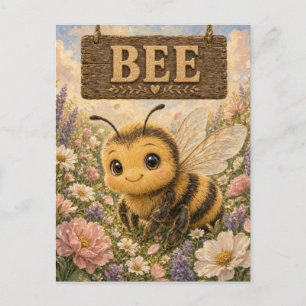 Bij Cute Baby Verhaalboek Nursery Dier Briefkaart