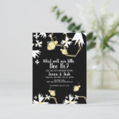 Bij Daisy en bloemengenderonthulling Briefkaart (Staand voorkant)