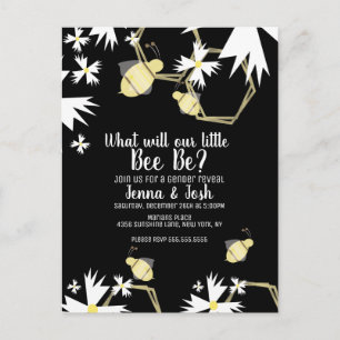 Bij Daisy en bloemengenderonthulling Briefkaart