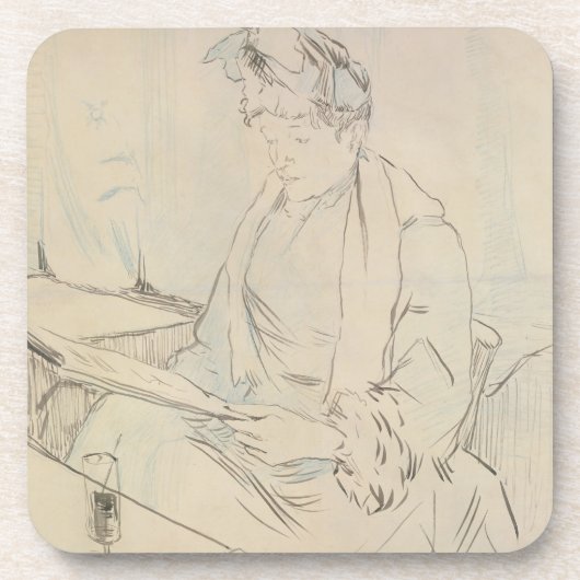 Bij de afkorting (potlood en inkt op papier) onderzetter (Voorkant)