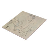 Bij de afkorting (potlood en inkt op papier) tegeltje (Zijkant)