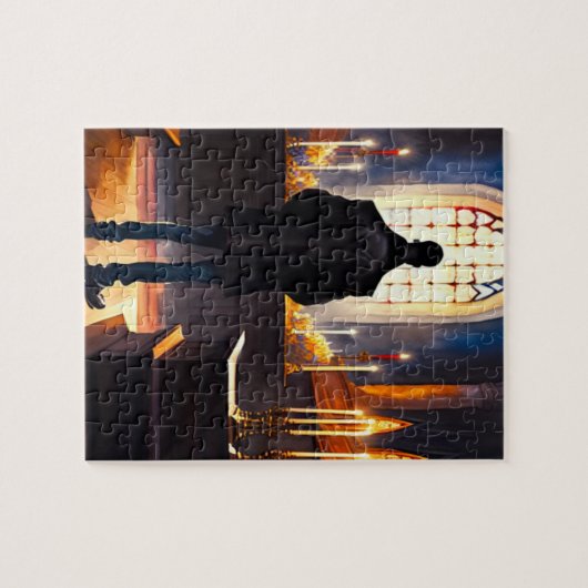 Bij de altaar Jigzaag Puzzle Legpuzzel (Horizontaal)