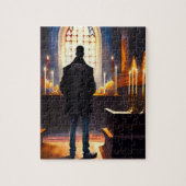 Bij de altaar Jigzaag Puzzle Legpuzzel (Verticaal)