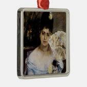 Bij de bal metalen ornament (Rechts)