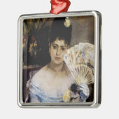 Bij de bal metalen ornament (Links)