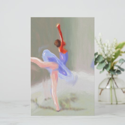 Bij de ballet briefpapier (Staand voorkant)