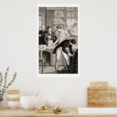 Bij de Bank, c.1800 (graving) Poster (Keuken)