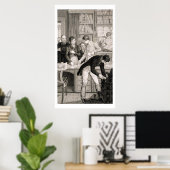 Bij de Bank, c.1800 (graving) Poster (Thuiskantoor)