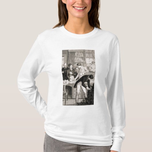 Bij de Bank, c.1800 (graving) T-shirt (Voorkant)