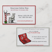 Bij de Barberwinkel Afsprakenkaartje (Voorkant / Achterkant)