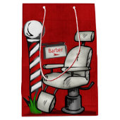 Bij de Barberwinkel Medium Cadeauzakje (Voorkant)