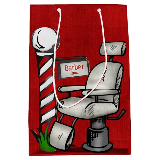 Bij de Barberwinkel Medium Cadeauzakje (Voorkant)