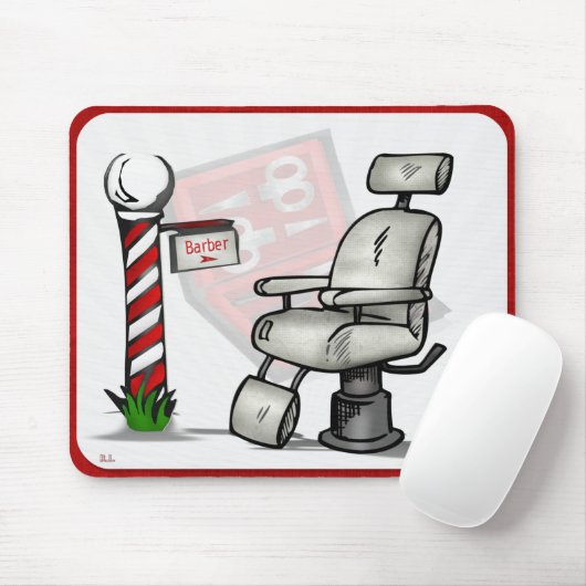 Bij de Barberwinkel Muismat (Met muis)