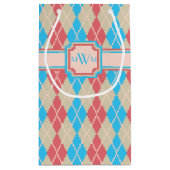 Bij de Beach Argyle Gift Bag Klein Cadeauzakje (Achterkant)