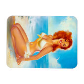 Bij de Beach Pin up Magneet (Horizontaal)