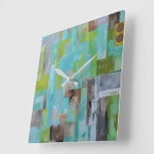 Bij de Beach Wall Clock Vierkante Klok (Hoek)