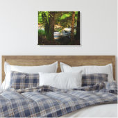 Bij de beek canvas afdruk (Insitu (Slaapkamer))