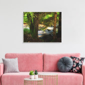 Bij de beek canvas afdruk (Insitu (Woonkamer))