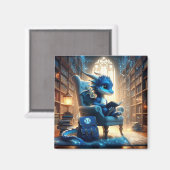 Bij de Bibliotheek - Blue Dragon Magnet (Voorkant / Achterkant)