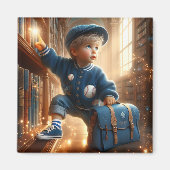 Bij de Bibliotheek - Blue Magnet (Voorkant)