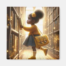 Bij de bibliotheek - Gele Magneet